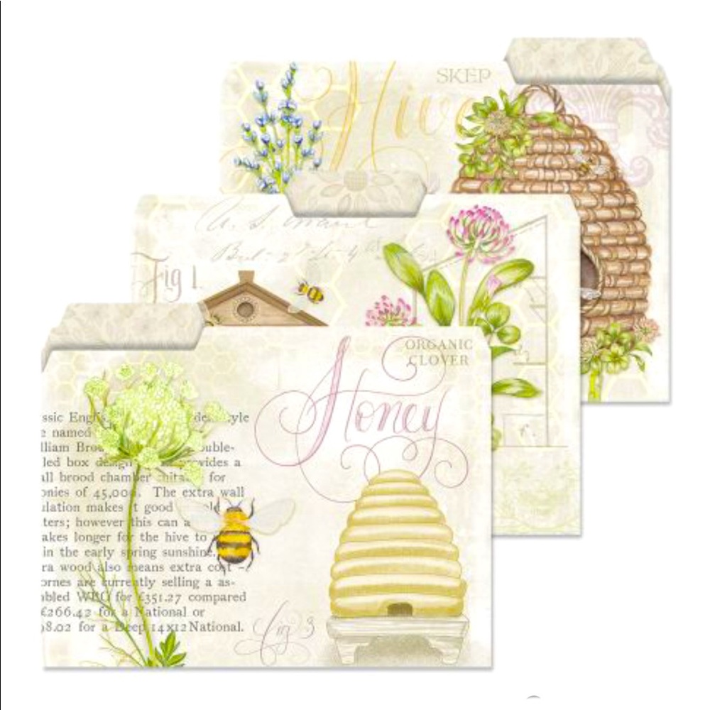 Art of Beekeeping Letter Size File Folders, 12-ct (480334)